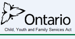 Logo for Ontario Child, Youth, and Family Services Act
