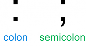 Colon and semicolon