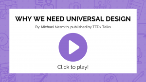 Click this image to view a YouTube video by Michael Nesmith on Universal Design