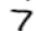An image of a handwritten “7” in black and dark shades of grey against a white background.