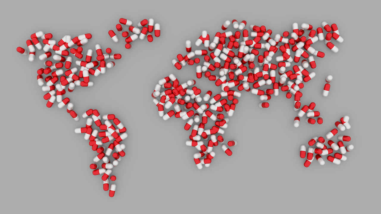 World Map of Prescription Pills