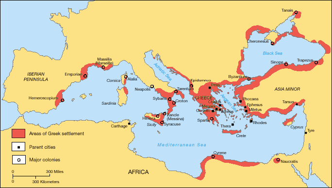 Map of Magna Graeca