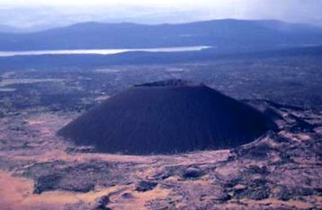 Eve Cone, situated near to Mt. Edziza in northern B.C., formed approximately 700 years ago
