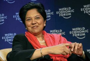 The CEO of PepsiCo, Indra Nooyi