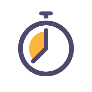 icon showing a stopwatch