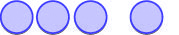 The image shows 4 blue circles.