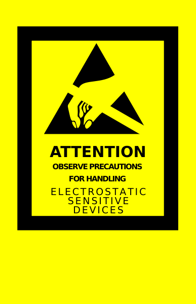 Electrostatic Discharge warning sign