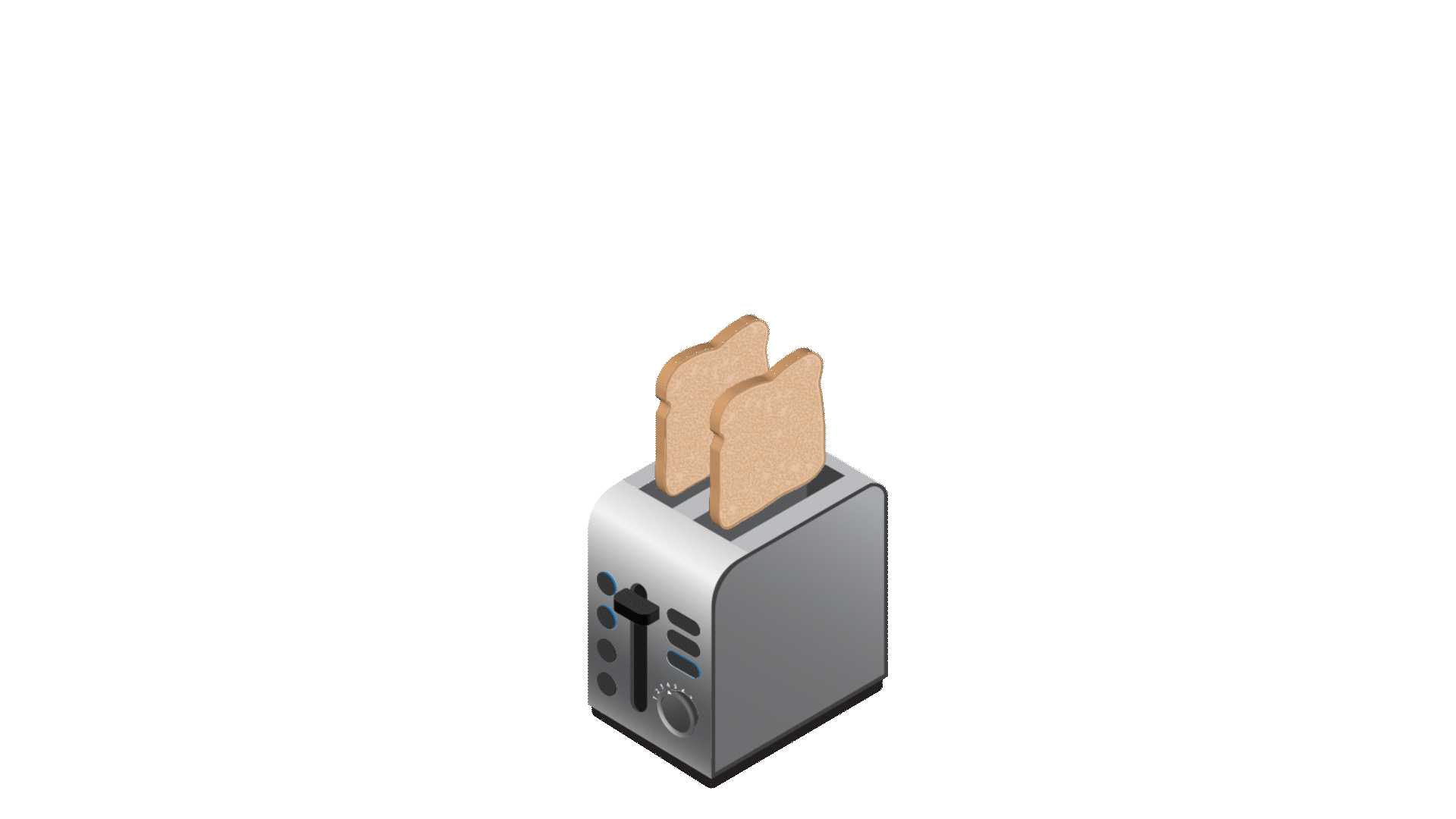 Gif of toast popping out of a toaster.