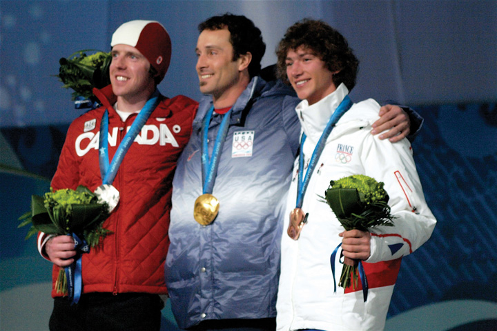Gold, bronze, and silver medalists at the olympics.