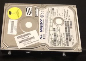 Hard disk in a metal case