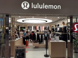 lululemon storefront in Pacific Place mall October 2020