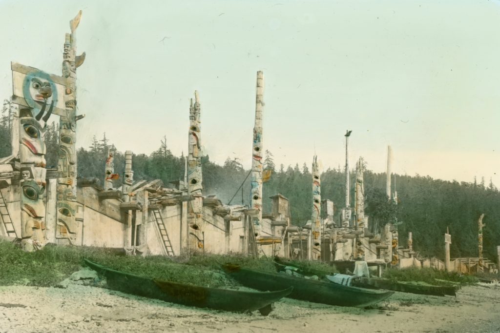 Skidegate native village, British Columbia