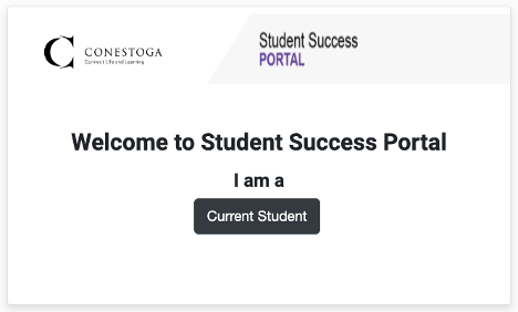 student success portal login screen