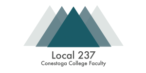 Local 237 Conestoga College faculty logo