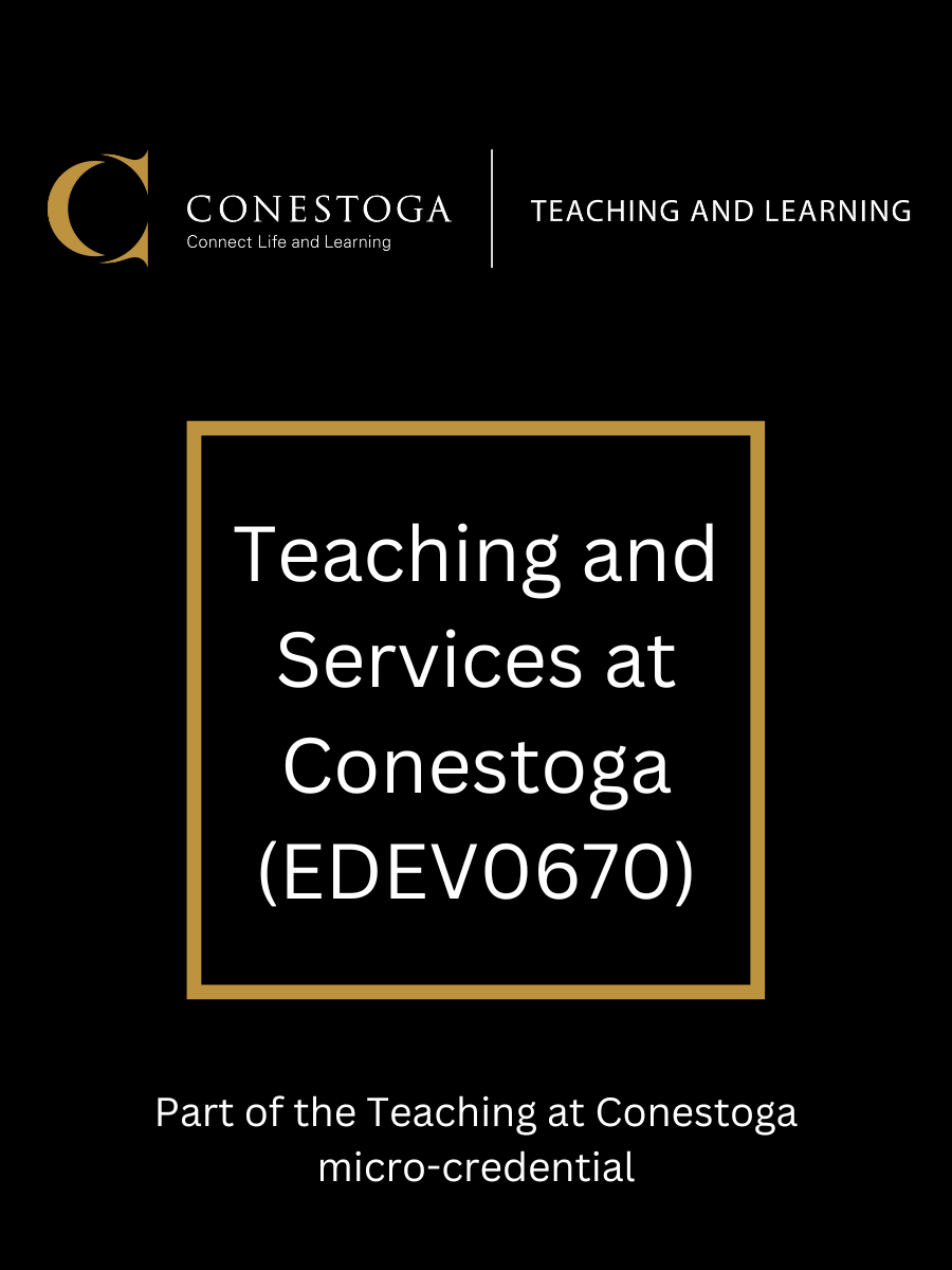 Cover image for Teaching and Services at Conestoga College ITAL