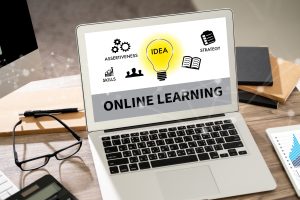 ONLINE LEARNING student study using laptop Learning Global Connectivity learning online