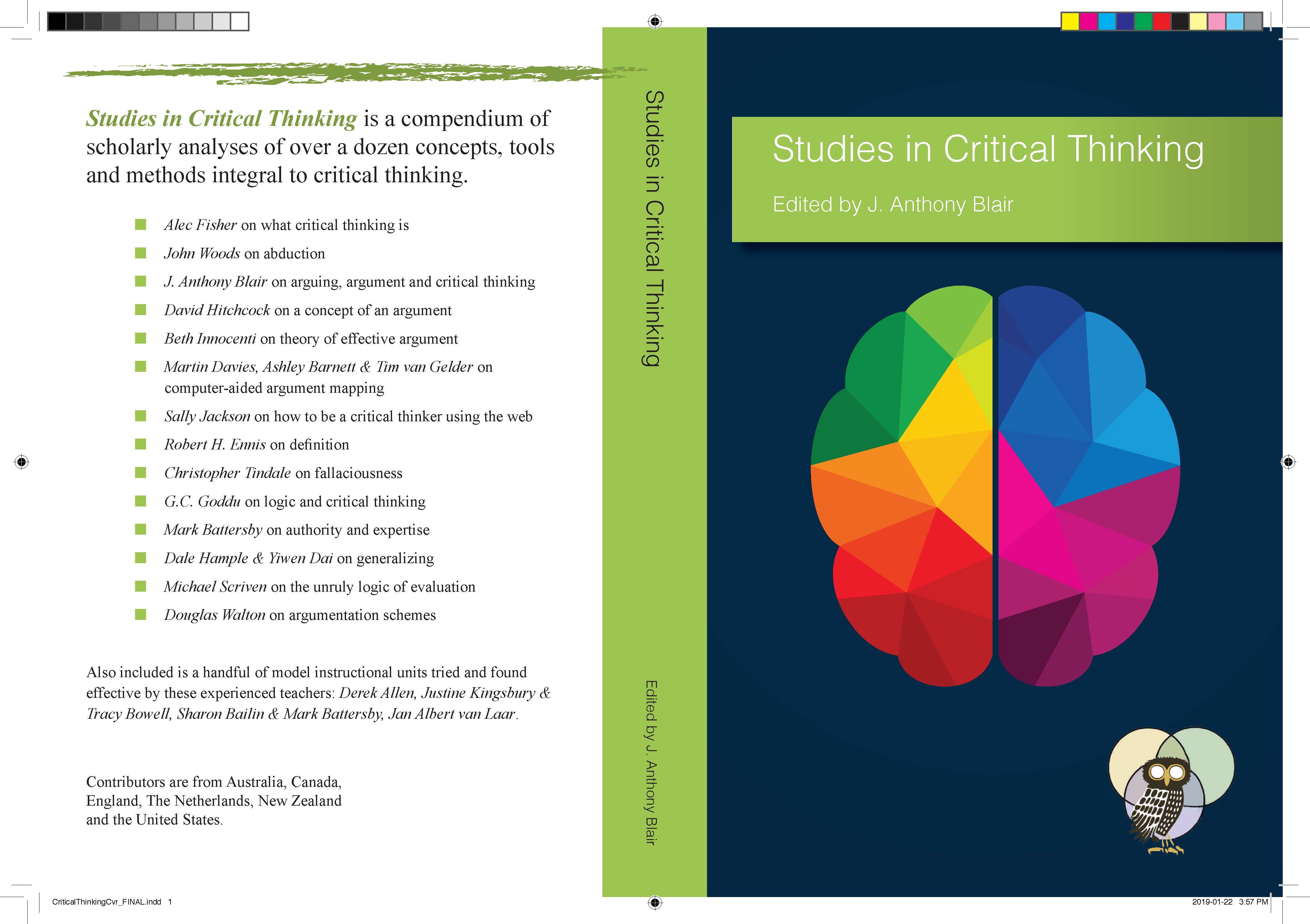 Cover image for Studies in Critical Thinking
