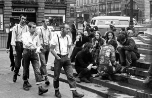 A group of skinheads