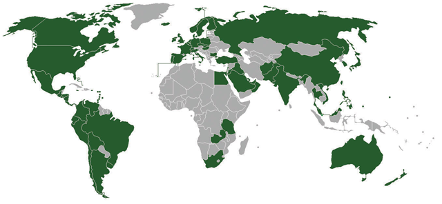 Map of Subway Restaurants