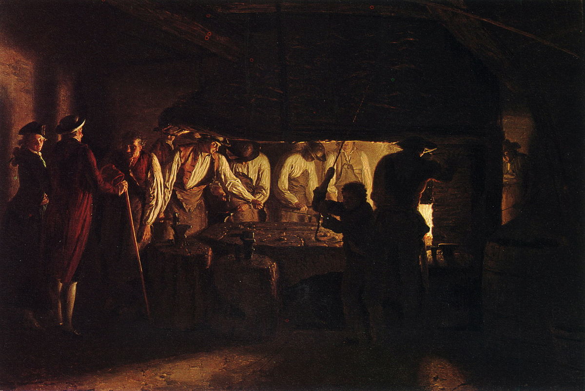 Visiting a Nail Factory by Léonard Defrance