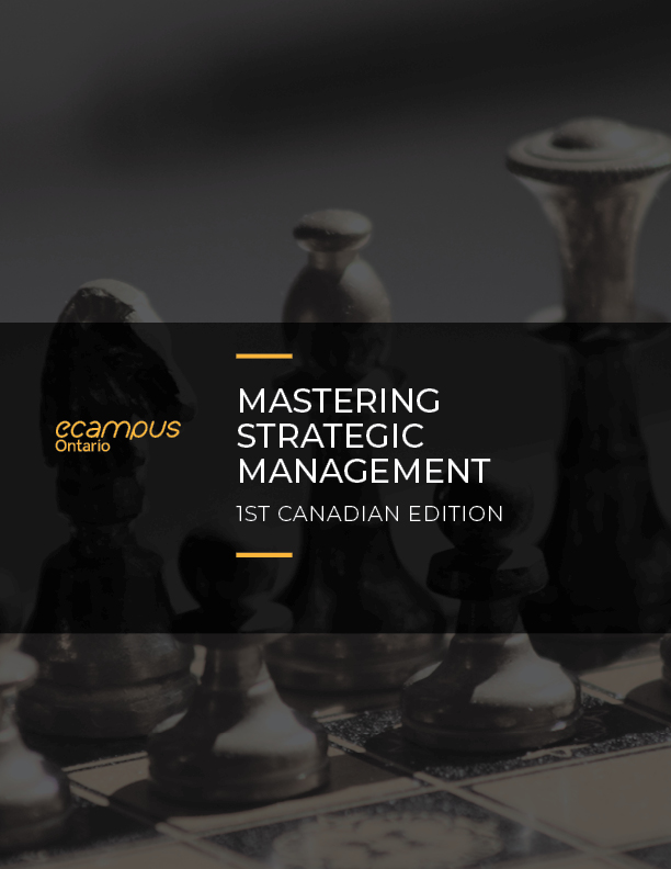 Cover image for Mastering Strategic Management- 1st Canadian Edition