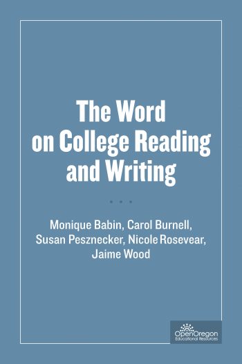 Cover image for The Word on College Reading and Writing