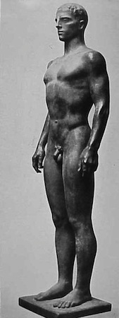 Arno Breker, Decathlon Athlete (Zehnkämpfer), 1936, bronze
