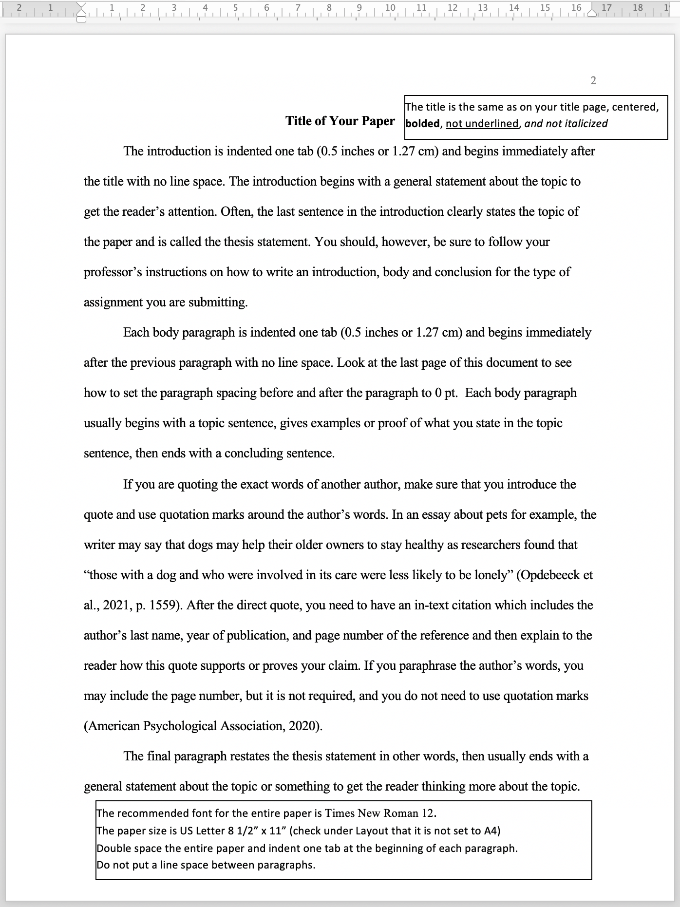 writing a research paper body paragraph