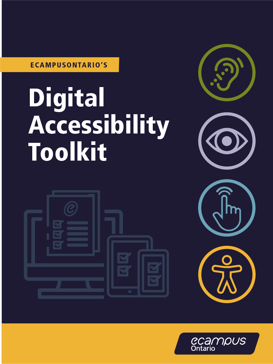 Cover image for eCampusOntario's Digital Accessibility Toolkit