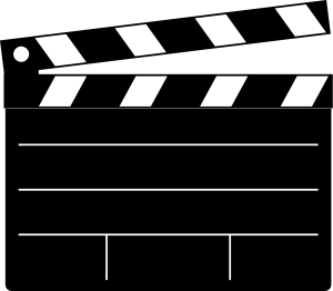 A clapper board used in film making
