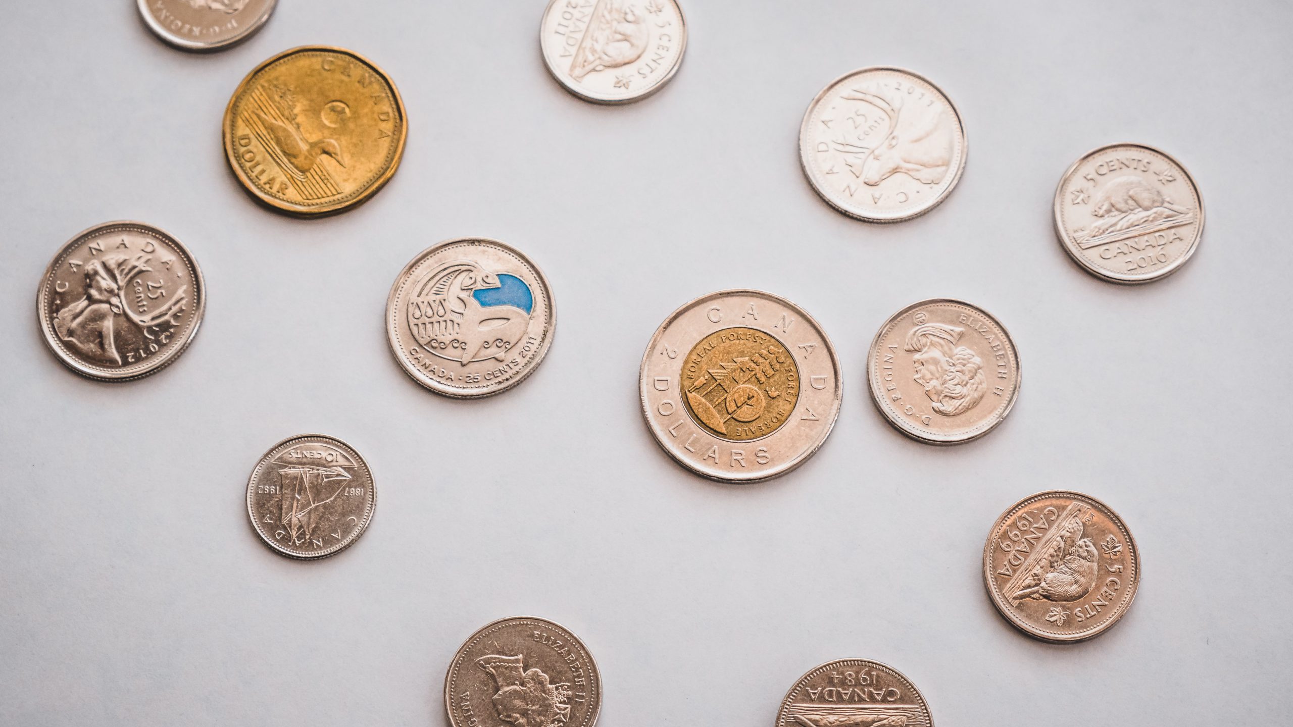 a collection canadian coins