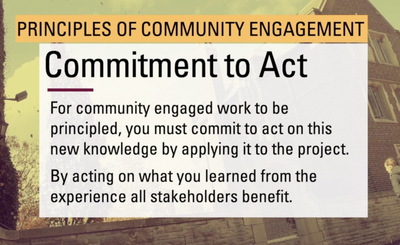 Chapter 12: Commitment To Act – Fundamentals Of Community Engagement: A ...