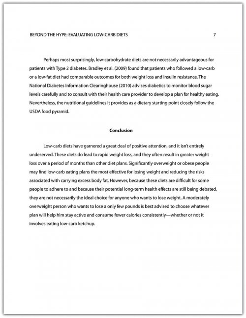 Example of a final draft paper, properly formatted and ready to present.