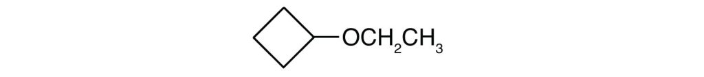 the molecular structure of ethoxycyclobutane