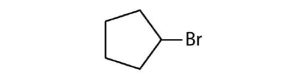 a cyclopentane with a bromo group attached