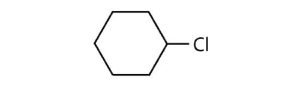 a cyclohexane with a chloro group attached