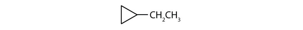 a cyclopropane with an ethyl group attached