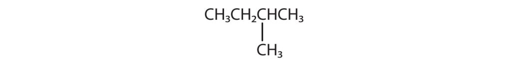 a 4 carbon chain with a methyl group at the 2nd carbon