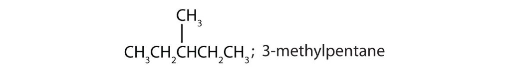 the structure of 3-methylpentane