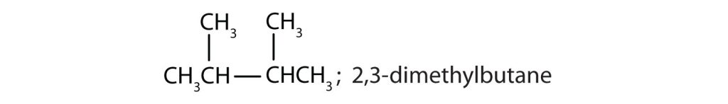 the structure of 2,3-dimethylbutane