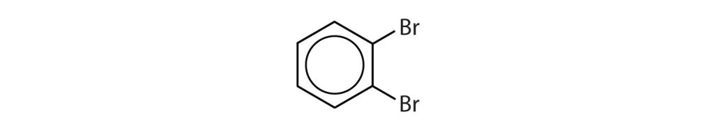 The molecular structure of 1,2-dibromobenzene or o-dibromobenzene