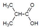 Structure of 2-methyl propanoic acid