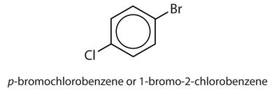 structure of 1-bromo, 4-chlorobenzene