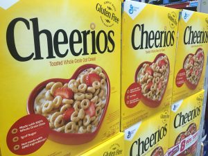 Box of Cheerios cereal