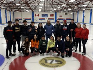 Fanshawe Students in a Curling Arena