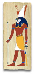 Horus, an ancient Egyptian deity.