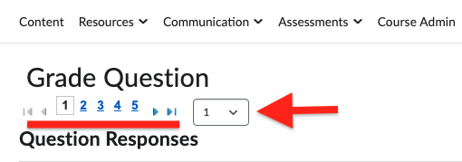 Rotating wheel and drop-down to view question responses