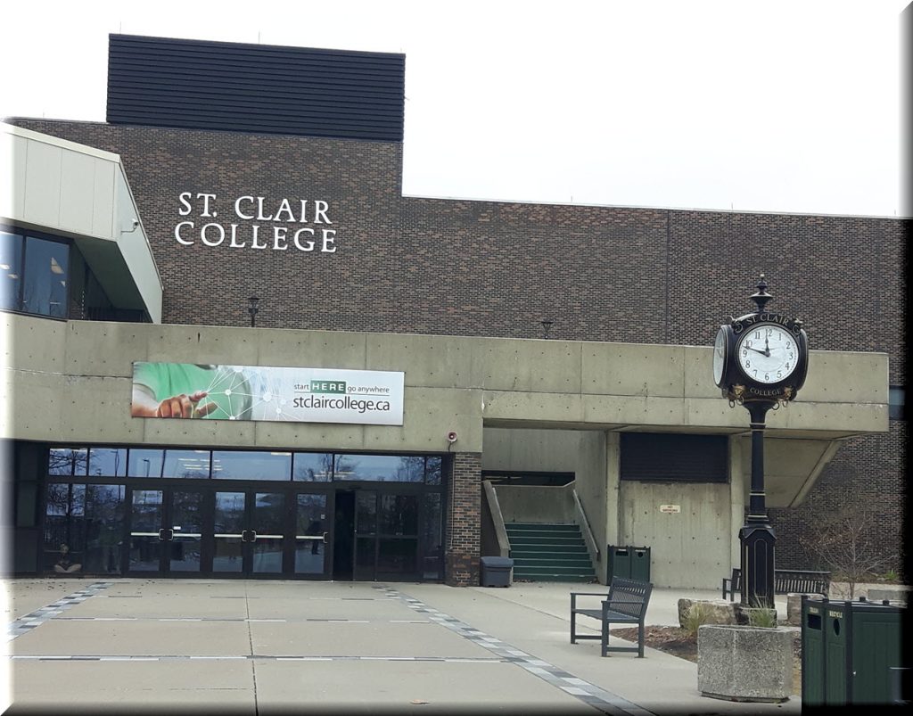entrance of St. Clair College's main campus