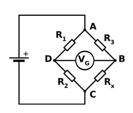 Wheatstone bridge circuit diagram