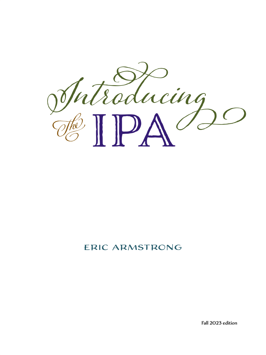 Cover image for Introducing the IPA